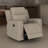 Krio Manual Recliner Chair, 37 Inch Modern Faux Leather-109470178