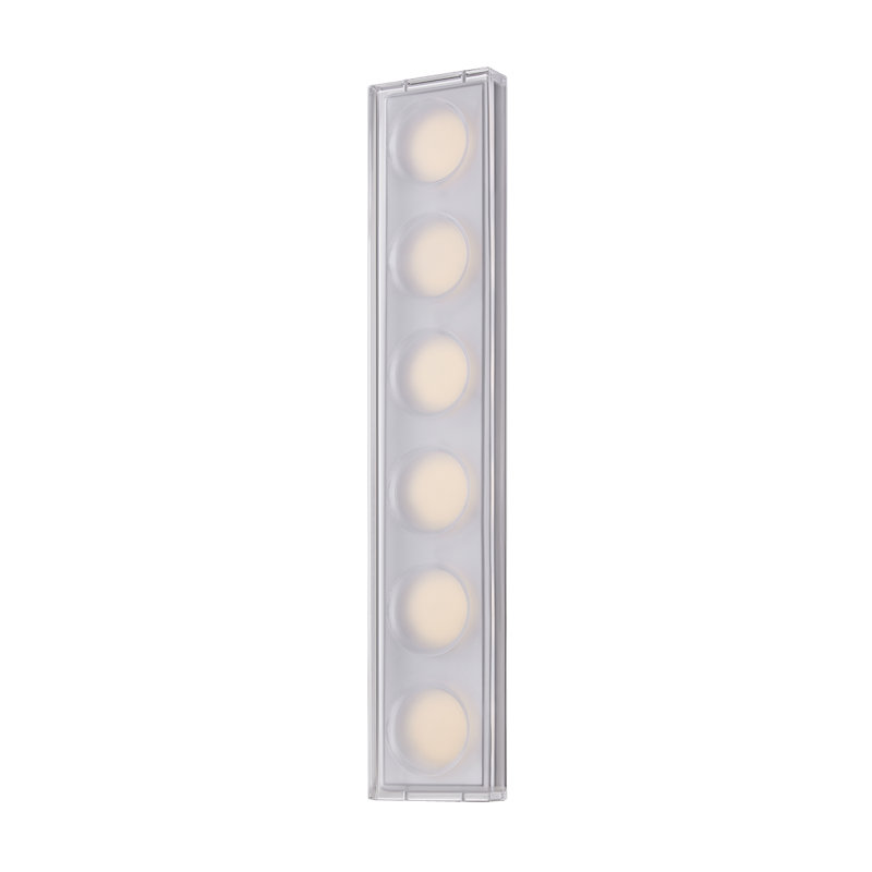 Mars 4 - Light LED Vanity Light, Black Brass, 6 Lights, 20 W