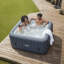 Metro Lane Chany 6 Person 130 - Jet Polyvinyl Chloride (PVC) Round Inflatable Hot Tub-1857391668