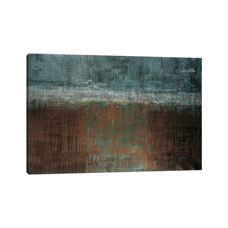 Verdigris 1 Piece Wrapped Canvas Painting, 20.32 cm H x 30.48 cm W