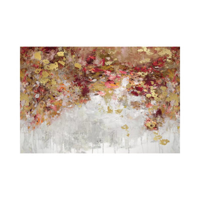 Charmed Red & Gold by Nikki Robbins - Wrapped Canvas Painting