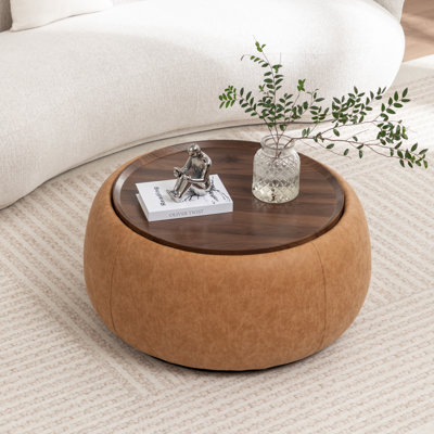 Pietsch Round Cocktail Ottoman With Storage