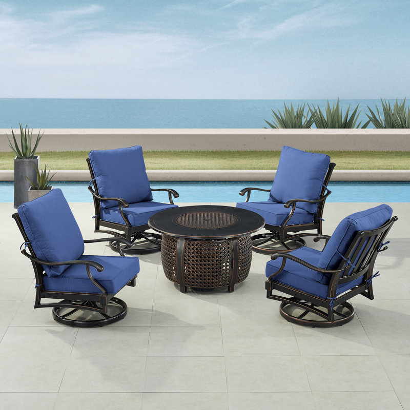 Paik Outdoor 6 - Piece Conversation Set, Blue