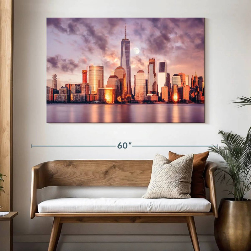 Ravi NYC Spring Sunset, 34" H x 51" W