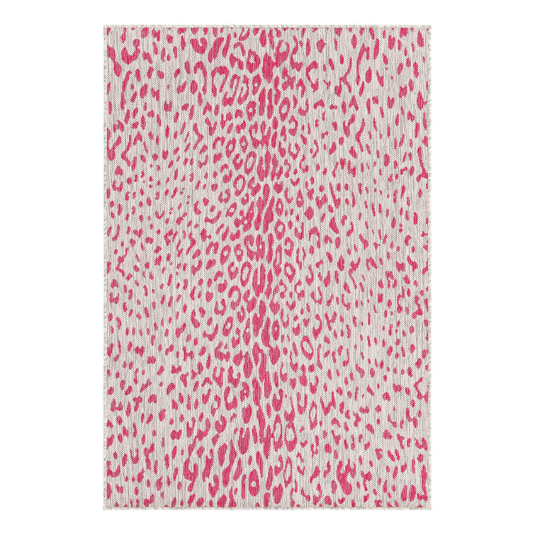 Pink Gray Samburu Indoor/Outdoor Safari Rug