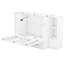 Grand lit escamotable avec tablettes, tiroirs et ports USB