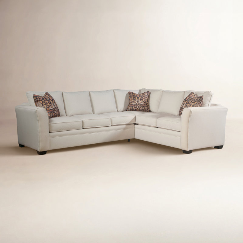 Bridgeport Sectional, Eggshell Crypton Performance; 0884-93, Java