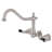 Kingston Brass Duchess Double-Handle 3-Hole Wall-Mount Kitchen Faucet-48381133