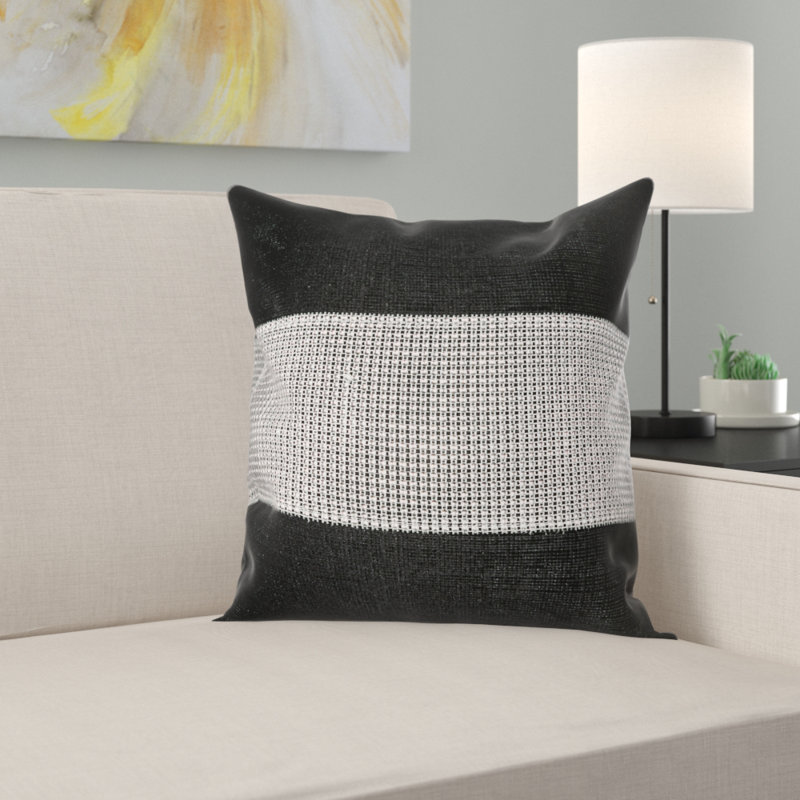 Eclat Square Cushion Cover, 43 x 43cm, White
