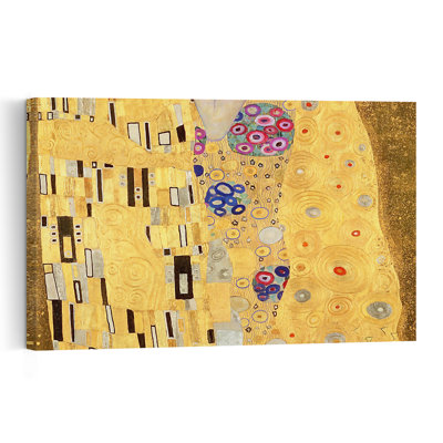 Le Baiser, estampe d'art mural abstrait contemporain de 1907-1908