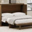 Lit escamotable de style campagnard avec station de charge et grand tiroir de rangement, lit escamotable pliable en placage géométrique pour bureau à domicile, salon, cadre de lit-1110023394