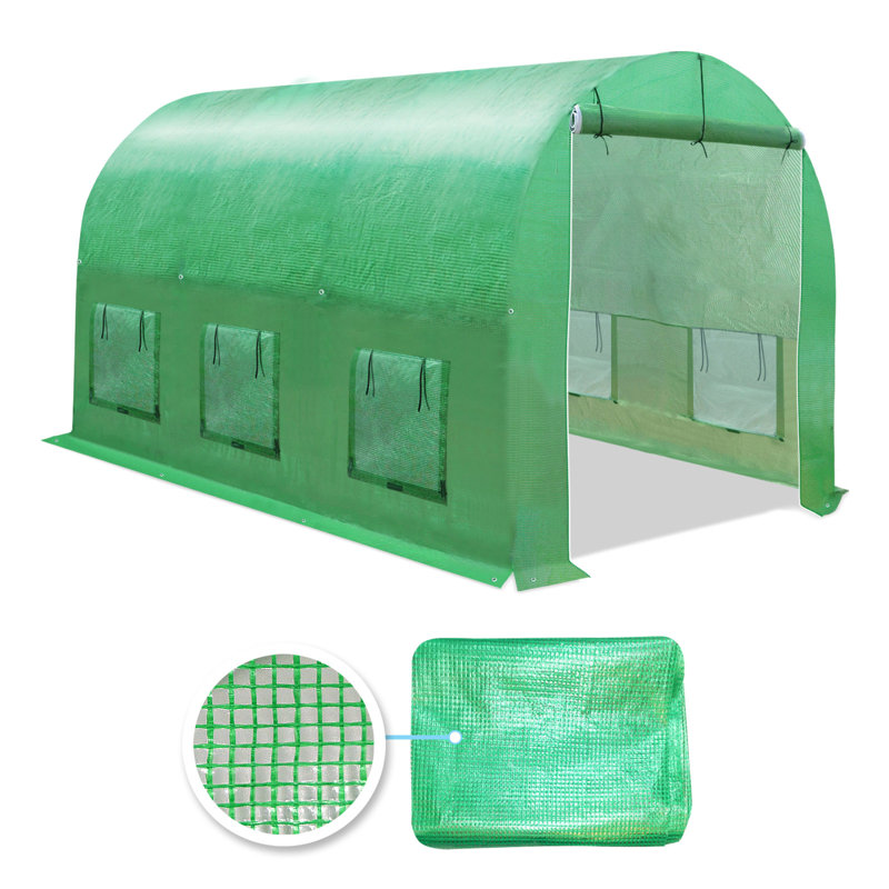 Greenhouse Replacement Cover for 12'X7'X7' Walk in Frame , Support Arch Frame Climbing Plants/Flowers/Vegetables （Only Cover, Frame is not Included)