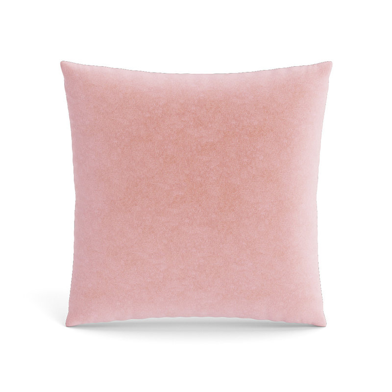 Fresco Polyester Blend Throw Square Pillow Cover, Blush