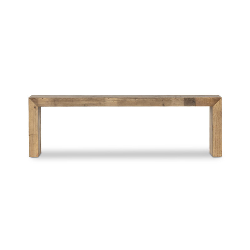 Ruskin Solid Wood Dining Bench, Brown, 18" H x 58" W x 15" D