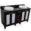 Ensemble de meuble-lavabo double 61 "avec miroir Schreck-244746514-244746515