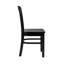 Chaise noire Peek-a-Boo