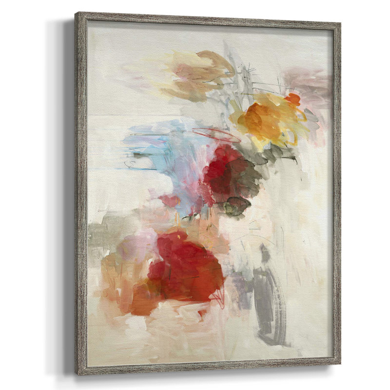 «Many Layers II», reproduction encadrée, Toile encadrée argent patiné, Non, Aucune couleur de tapis