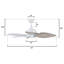 Ventilateur de plafond intérieur / extérieur blanc mat à 5 pales 44 pouces Farrell avec télécommande incluse, moteur à courant continu