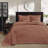 Clay Red King-size Reversible Bedspread Set