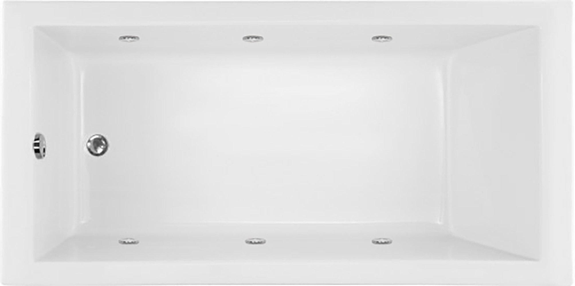 Hydro Systems Thames 66'' x 32'' DropIn Whirlpool Solid Surface