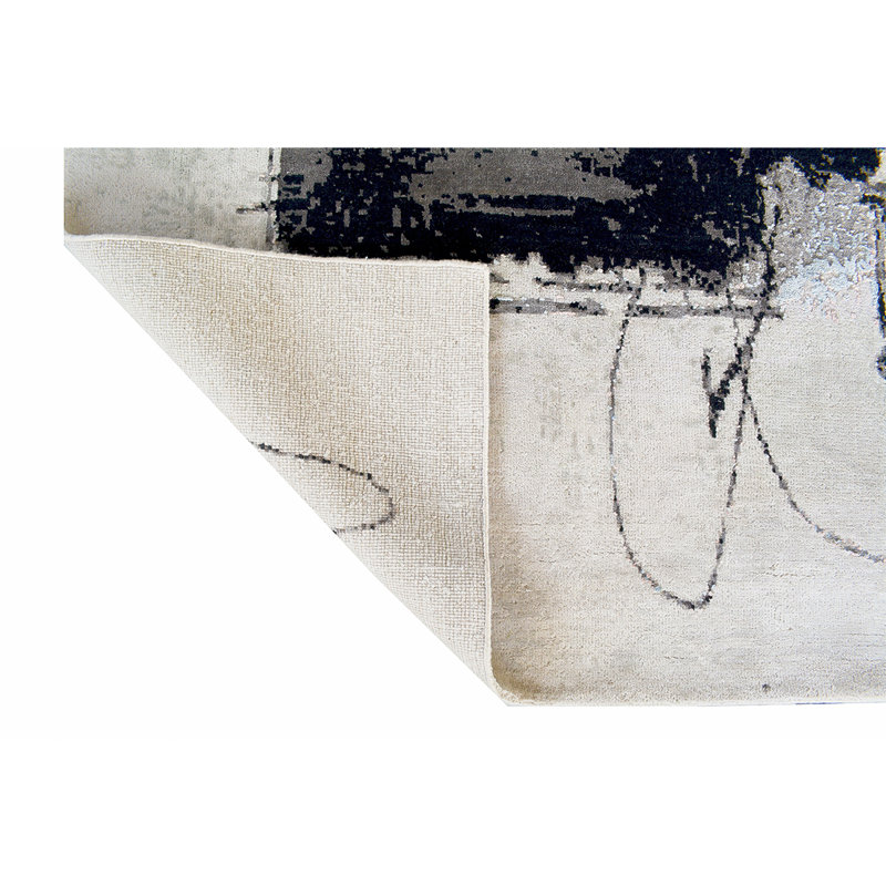 Wool Abstract Area Rug, Rectangle 8' x 10'
