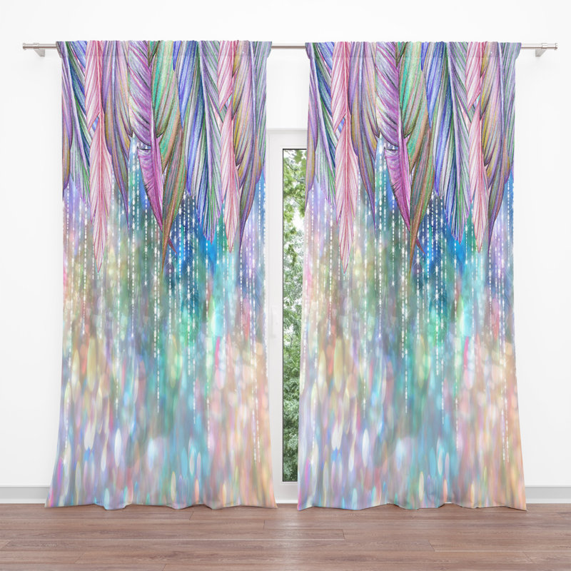 Semi Sheer Curtain Pair, 20" W x 82" L