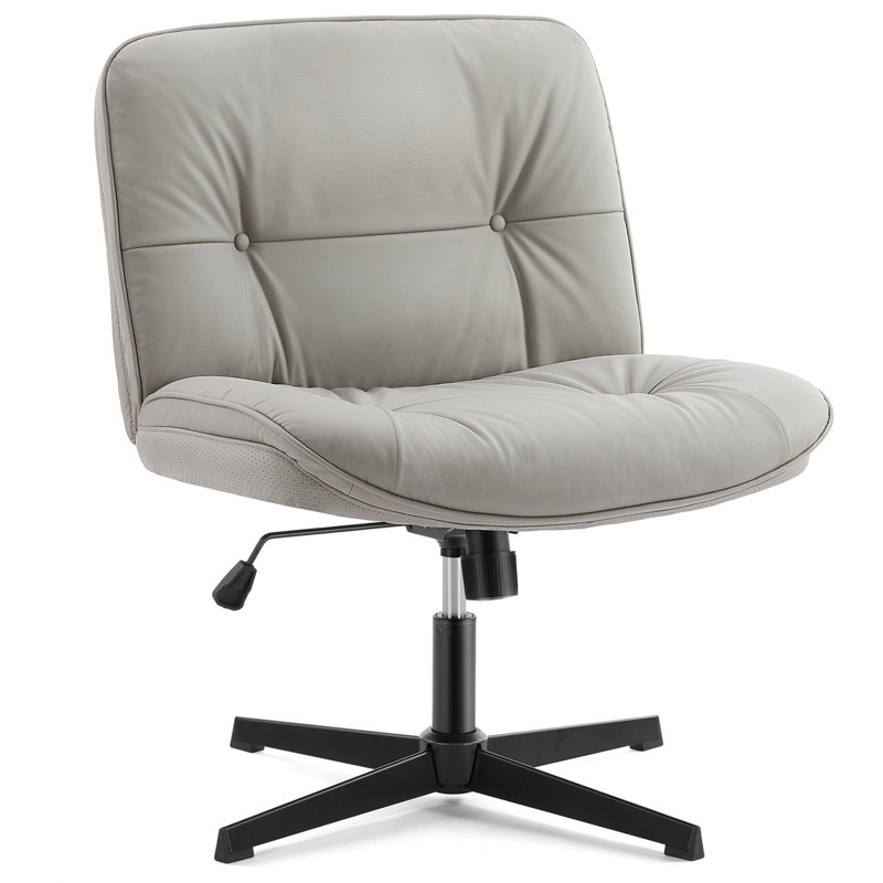 Taurisano Faux Leather Upholstered Task Chair , Gray, Casters