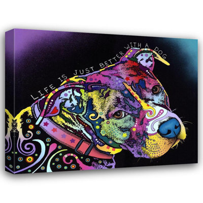 Bungalow Bungalow Dean, collection de Russo, reproduction d'art sur toile, "Life Is Just Better"