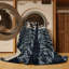 Tapis gris lavable à la machine-1884480150