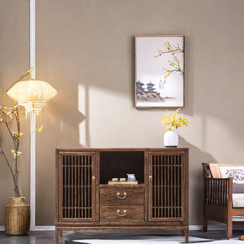 Armoire de rangement en bois massif