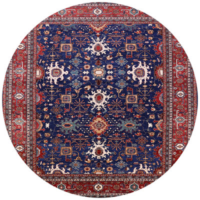 Tapis oriental rouge / bleu / crème Harborton