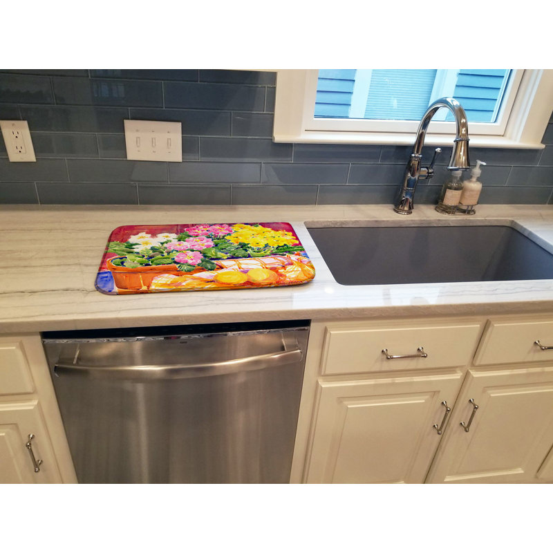 Tapis de séchage primroses fleur-