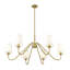 Lustre à intensité variable en acier 6 lumières Sujal-1522970475-1522970474