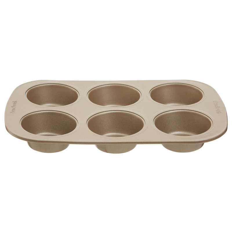 Symple Stuff From Scratch 6 Cup Non-Stick Steel Muffin Pan with Lid