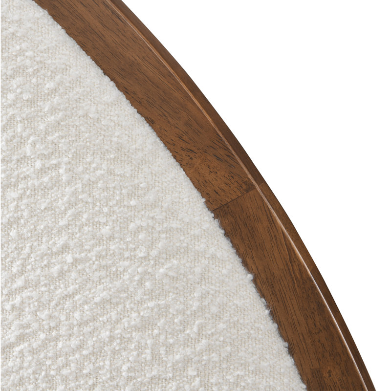 Dennville Frankston Arch Queen Bed Walnut Boucle