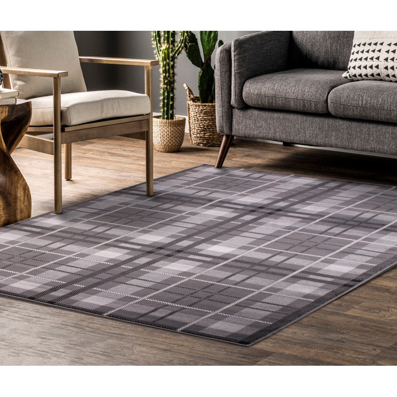 Scurlock Plaid Area Rug, Rectangle 160 x 225cm