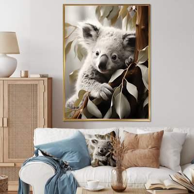 Art mural minimaliste, Koala aimant les arbres 3
