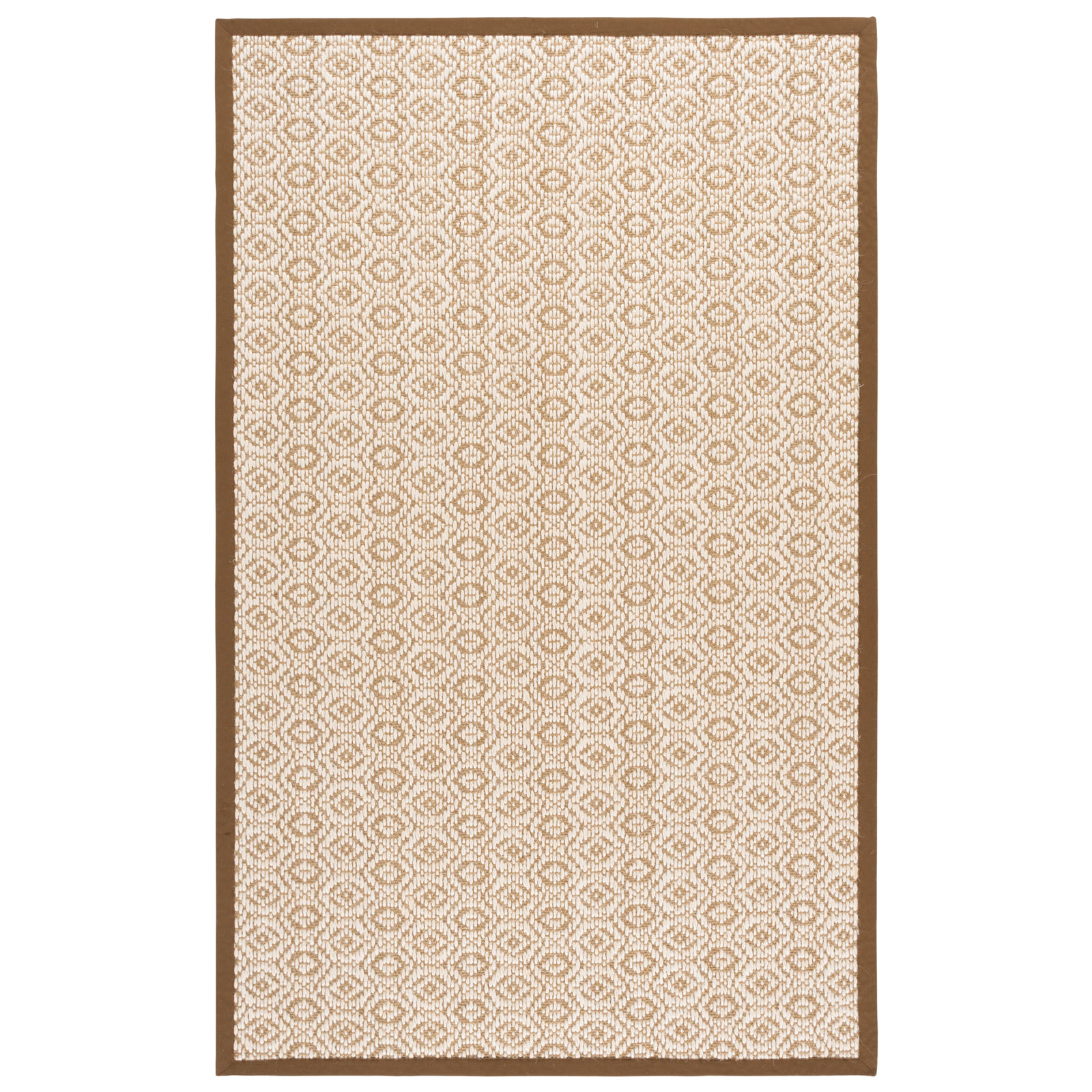 Natural Fiber 530 Jacquard Sisal Geometric Rug, Rectangle 6' x 9'