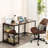 Wooden Computer Desk with Adjustable Shelf-1248003843-1248003840