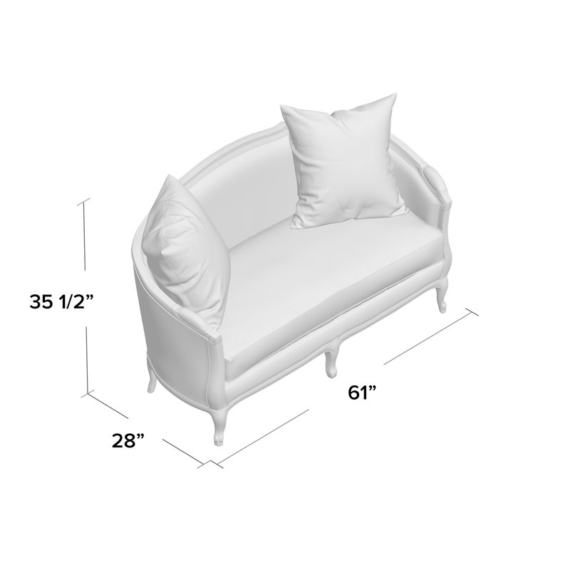 Maison Loveseat, Natural Linen