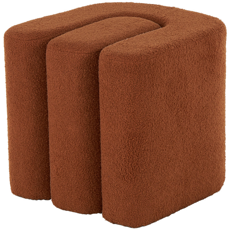 Repose-pieds en polyester avec arches connectées, Brun