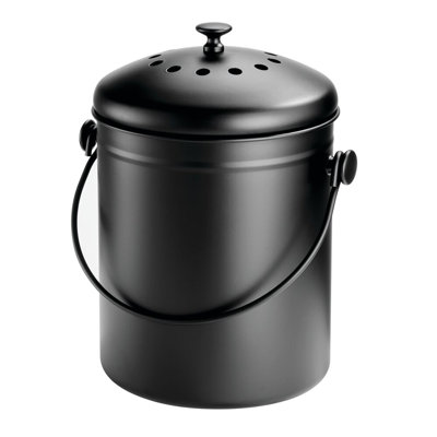iDesign 1.3 Gallon Compost Bin with Double Filtration System - Matte 