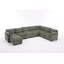 Canapé modulaire rembourré avec repose-pieds Dona-105785939