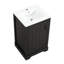 Meuble-lavabo de 20 po avec lavabo, armoire de porte et tablettes réglables-102619247