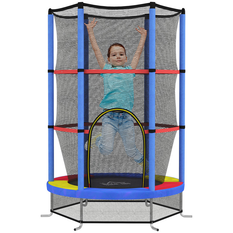 ft Cylinder Kid / Toddler Trampoline, Blue