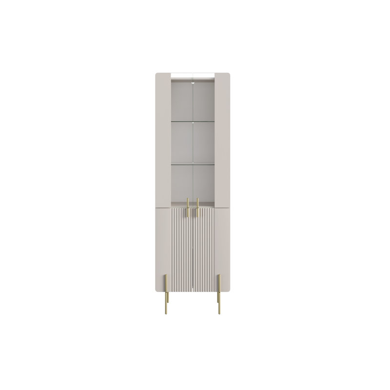 Inniswold Display Cabinet, Cashmere/Gold