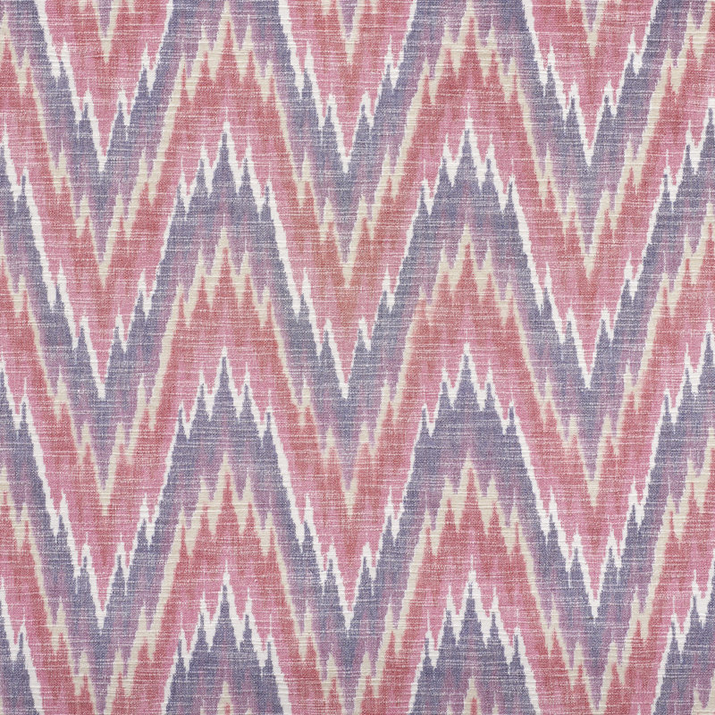 Ibiza Flamestitch Fabric, Berry