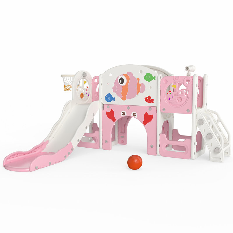 LeFluffy Indoor Slide, Pink