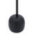 Rhapsody Modern Metal 25"H Drink Table in Black Finish with Round Top Accent Table