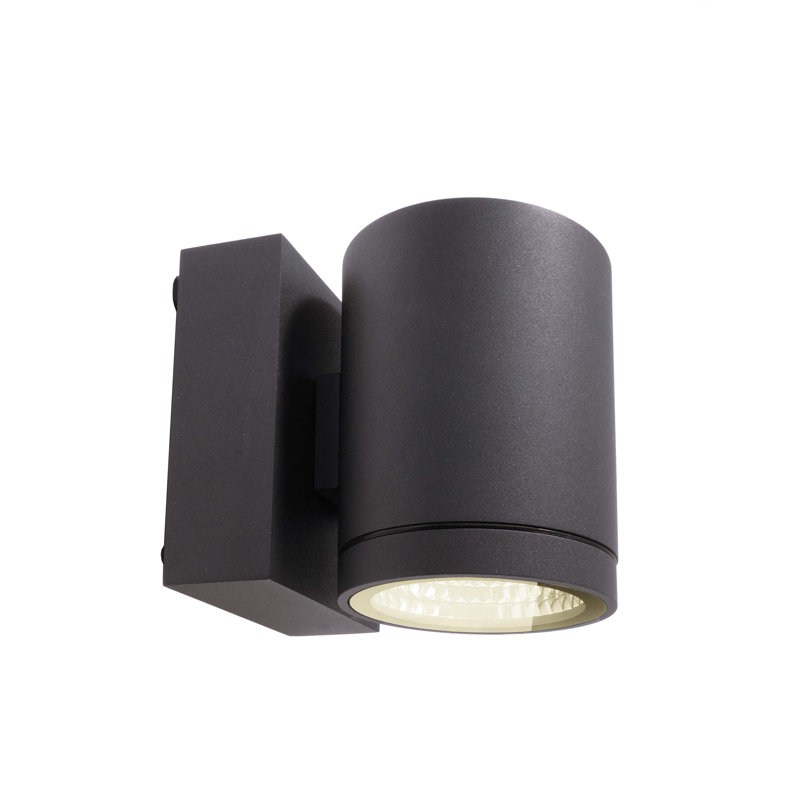 Mobby Schwarzgrau Integrated LED Outdoor Armed Sconce
